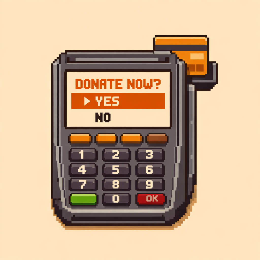 Checkout charity donation prompt